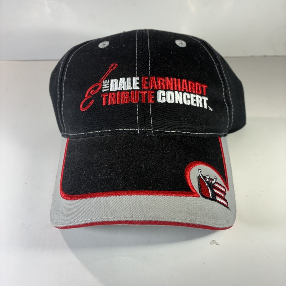 Dale Earnhardt 2003 Tribute Concert Hat Cap Adult Black Adjustable Chase NEW